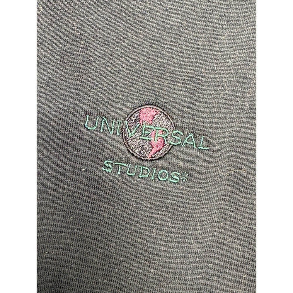 Universal Studios Gear For‎ Sports Polo Golf Sweatshirt Mens Blue Medium Vintage